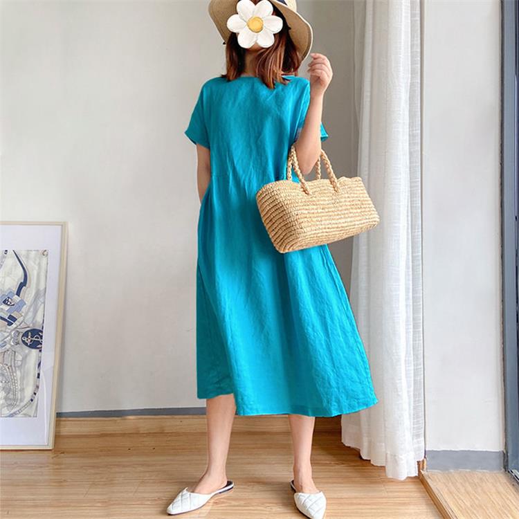 Jade Maxi Dress | Linen Cotton, Japanese Style, Elegant Design 4