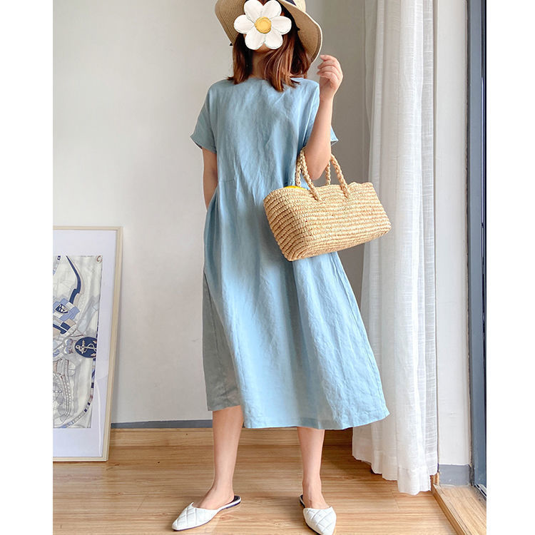 Jade Maxi Dress | Linen Cotton, Japanese Style, Elegant Design 6