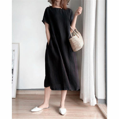 Jade Maxi Dress | Linen Cotton, Japanese Style, Elegant Design 8