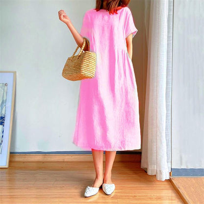 Jade Maxi Dress | Linen Cotton, Japanese Style, Elegant Design 9