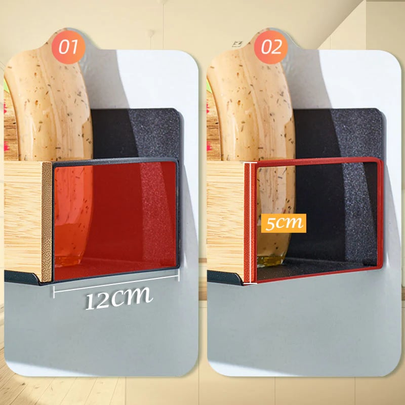 Kira Magnetic Shelf Organizer | Carbon Steel and Pear Wood 6