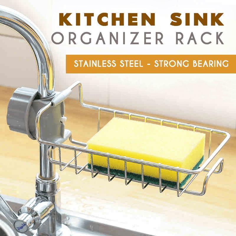Kira Sink Organizer Rack | Stainless Steel, Easy Installation 3