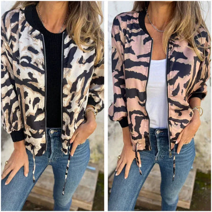 Lara Bomber Jacket Women | Bold Zebra Print, Lightweight Comfort 2