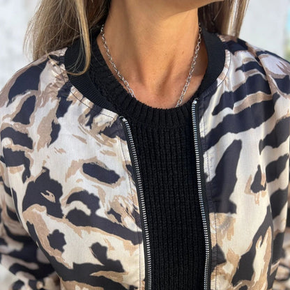 Lara Bomber Jacket Women | Bold Zebra Print, Lightweight Comfort 3