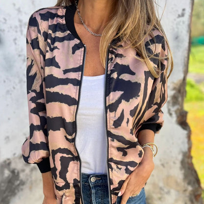 Lara Bomber Jacket Women | Bold Zebra Print, Lightweight Comfort 5