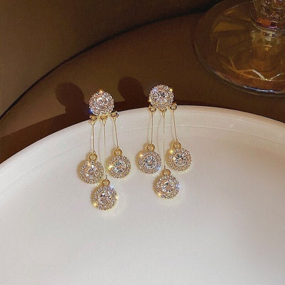 Lara Petal Earrings | Hypoallergenic Gold Plated, Zirconia Sparkle for Women 6