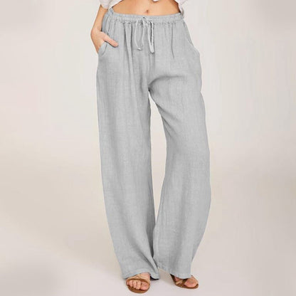 Lina Wide Leg Pants | Lightweight Cotton-Linen Blend, Flattering Fit 3