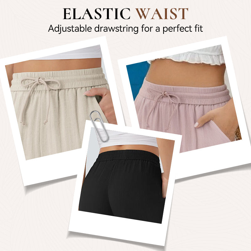 Lira Casual Pants | Lightweight Breathable, Elastic Drawstring for Women 2