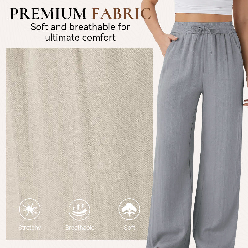 Lira Casual Pants | Lightweight Breathable, Elastic Drawstring for Women 3