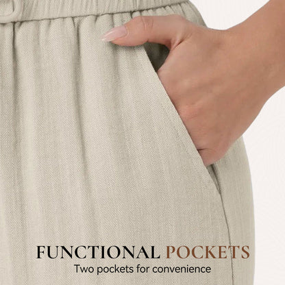 Lira Casual Pants | Lightweight Breathable, Elastic Drawstring for Women 4