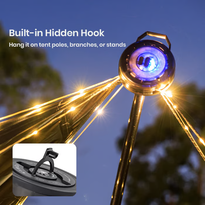 Luma Camping Light | Retractable Lantern & String Lights 3