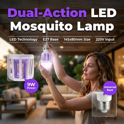 Lumo Bug Zapper Lamp | 2-in-1 LED, Silent Operation, Indoor/Outdoor Use 1