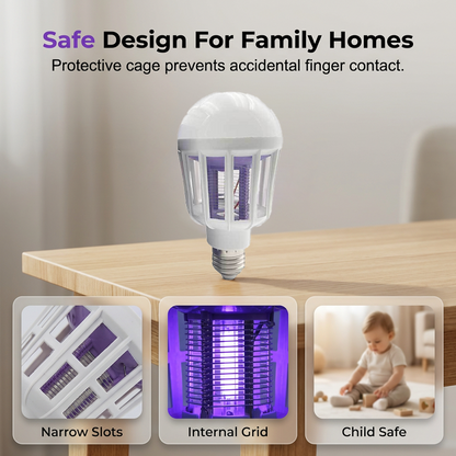 Lumo Bug Zapper Lamp | 2-in-1 LED, Silent Operation, Indoor/Outdoor Use 5