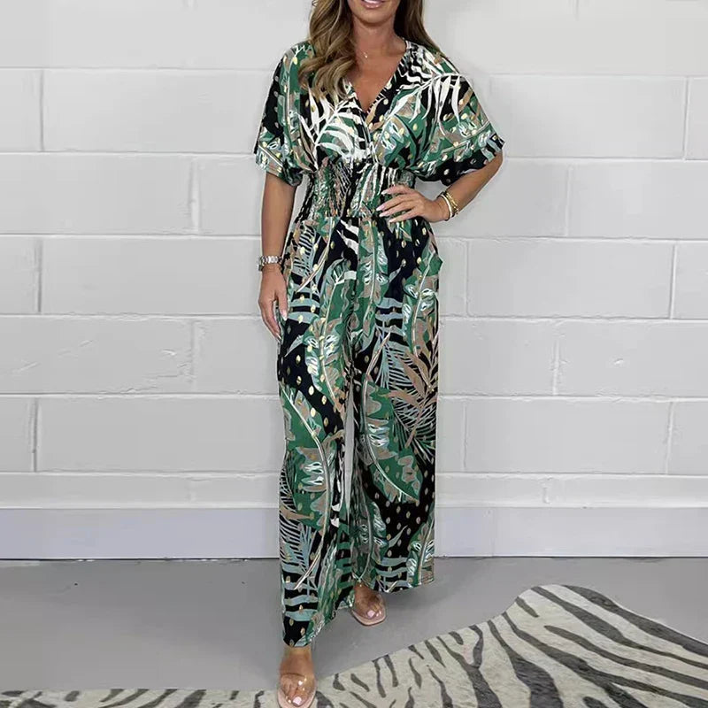 Luna Bodysuit | Leaf Print, Plus Size 3