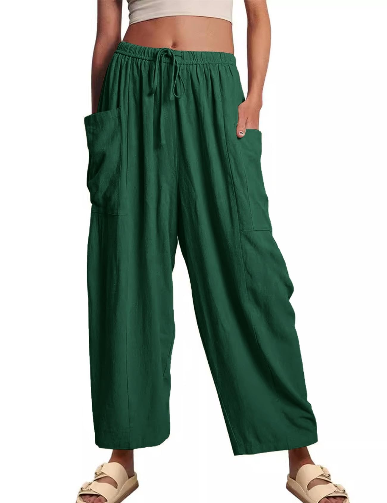 Luna Linen Pants | Lightweight, High-Waisted 14
