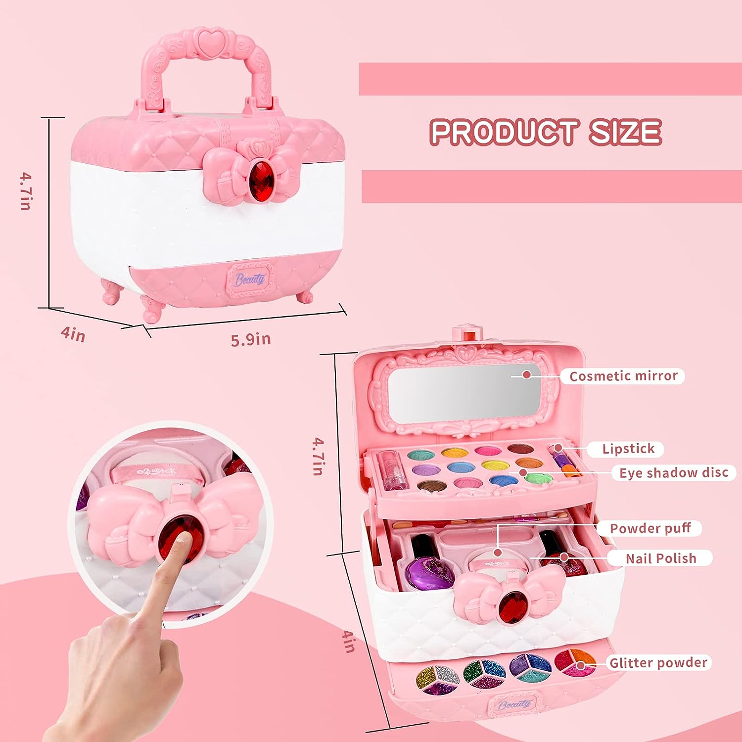 Luna Makeup Kit | Non-Toxic, Washable Play Set 3