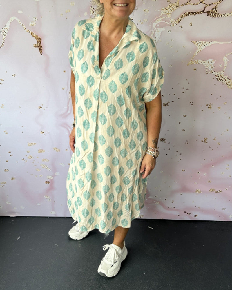 Luna Printed Shirt Dress | Comfortable Loose Fit 6
