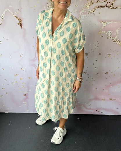 Luna Printed Shirt Dress | Comfortable Loose Fit 6