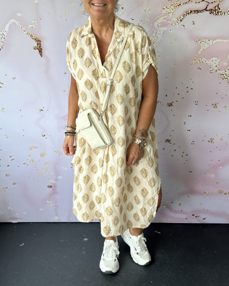 Luna Printed Shirt Dress | Comfortable Loose Fit 8
