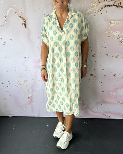 Luna Printed Shirt Dress | Comfortable Loose Fit 9