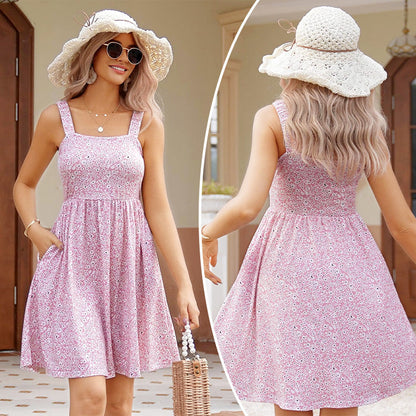 Luna Summer Dress | Floral Print with Pockets 9