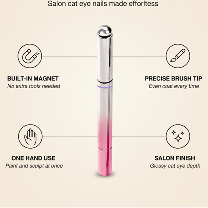 Lunelle Nail Pen | 2-in-1 Magnetic with Precision Brush Applicator 1