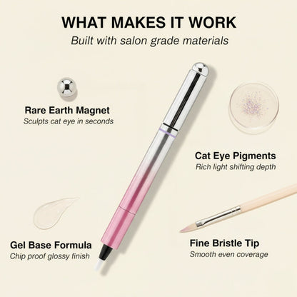 Lunelle Nail Pen | 2-in-1 Magnetic with Precision Brush Applicator 2