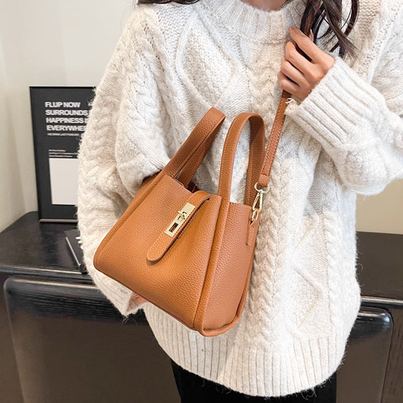 Luxe Bucket Bag | Large Capacity Faux Leather 3