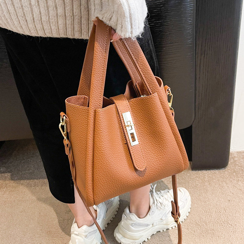 Luxe Bucket Bag | Large Capacity Faux Leather 4