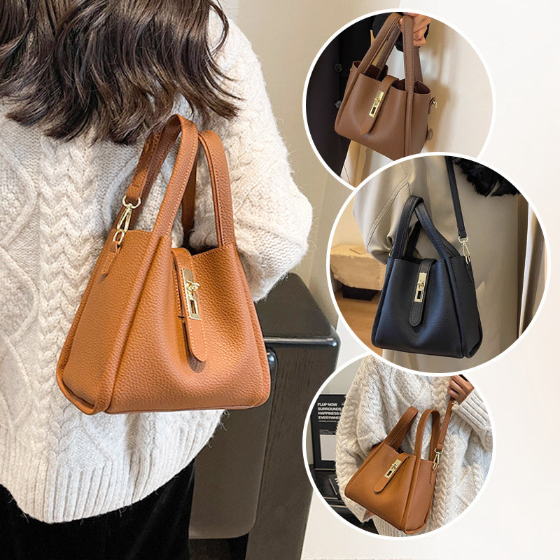 Luxe Bucket Bag | Large Capacity Faux Leather 7