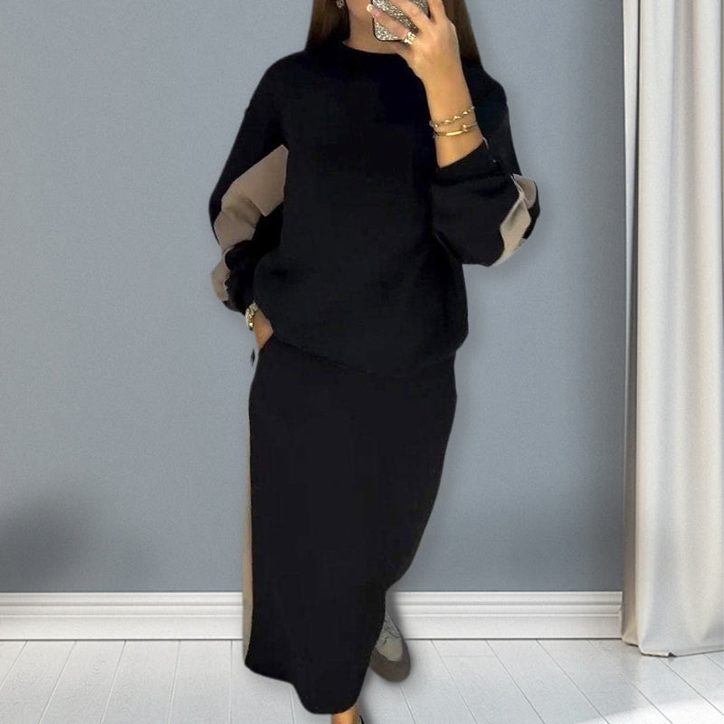 Luxe Color Block Women's Set | Comfortable Loungewear, Two Piece Set 2