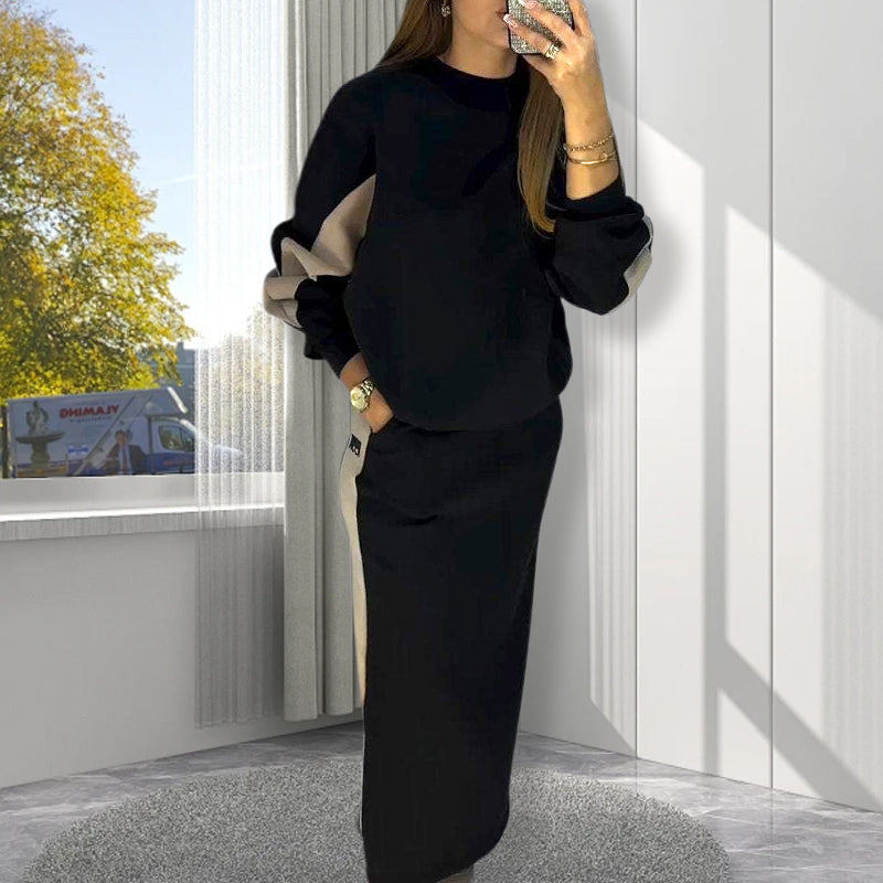 Luxe Color Block Women's Set | Comfortable Loungewear, Two Piece Set 5