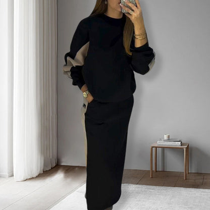 Luxe Color Block Women's Set | Comfortable Loungewear, Two Piece Set 6
