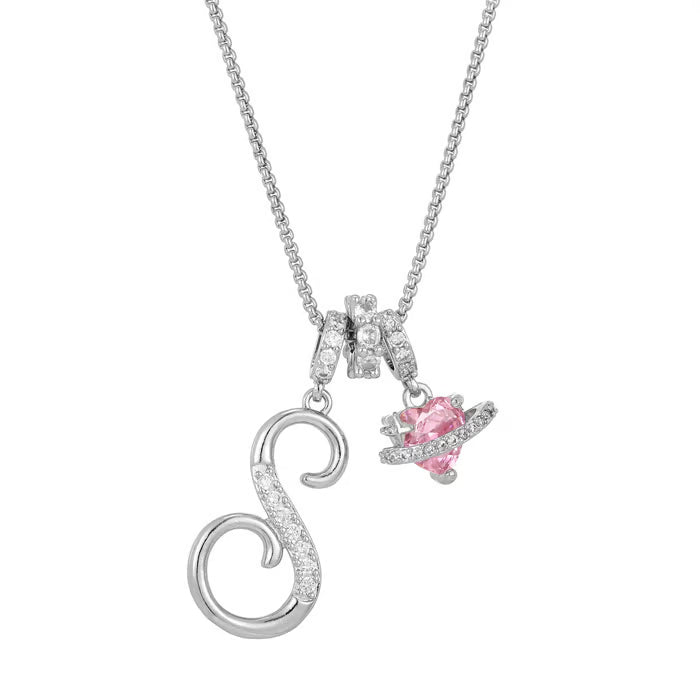 Luxe Initial Pendant Necklace | 3-Layer Gold Design with Adjustable Length 24