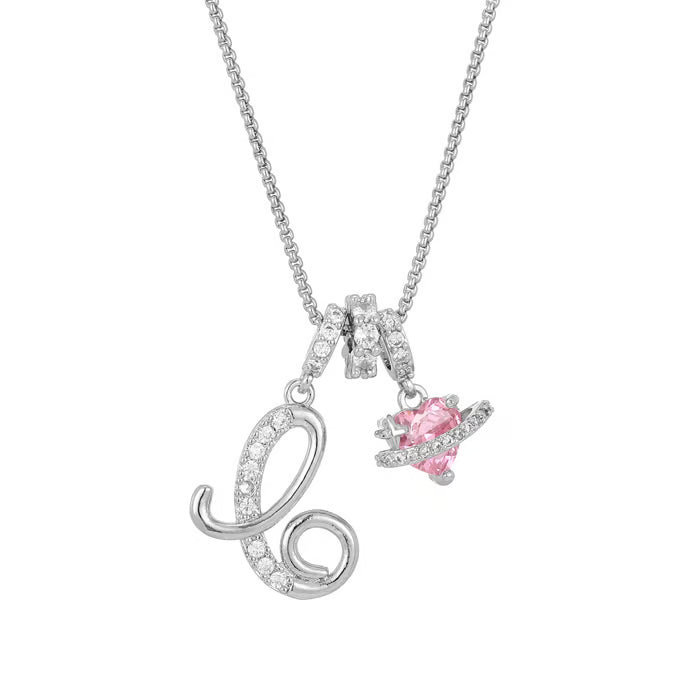 Luxe Initial Pendant Necklace | 3-Layer Gold Design with Adjustable Length 26