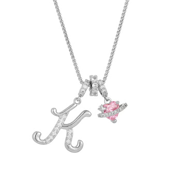 Luxe Initial Pendant Necklace | 3-Layer Gold Design with Adjustable Length 41
