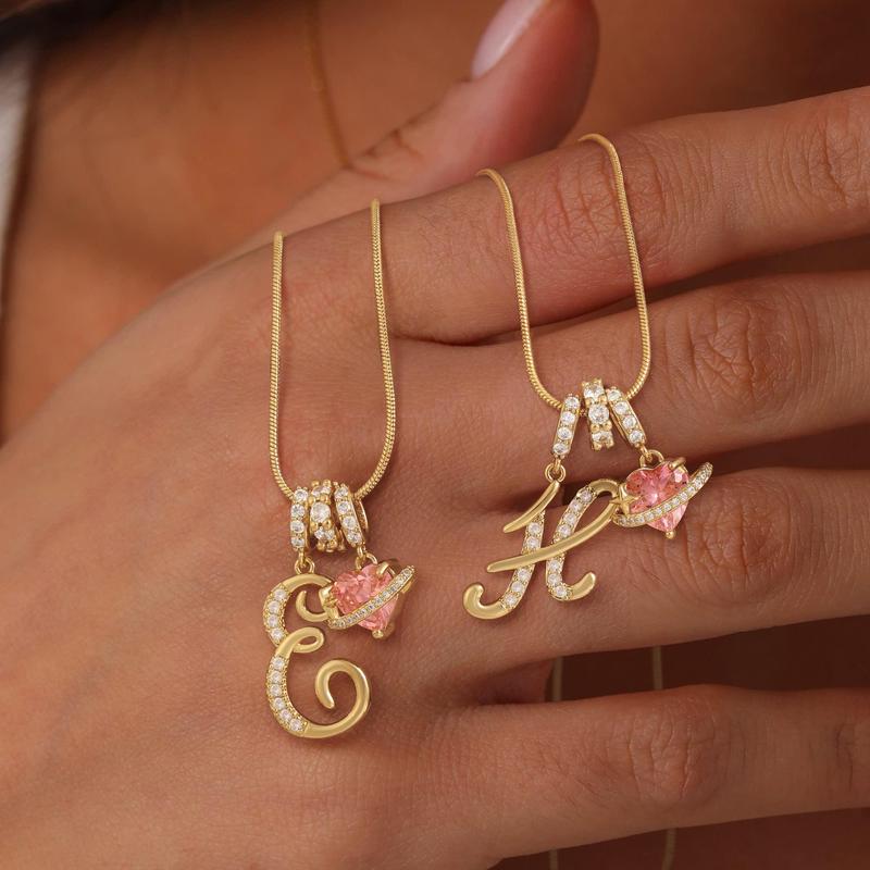 Luxe Initial Pendant Necklace | 3-Layer Gold Design with Adjustable Length 7