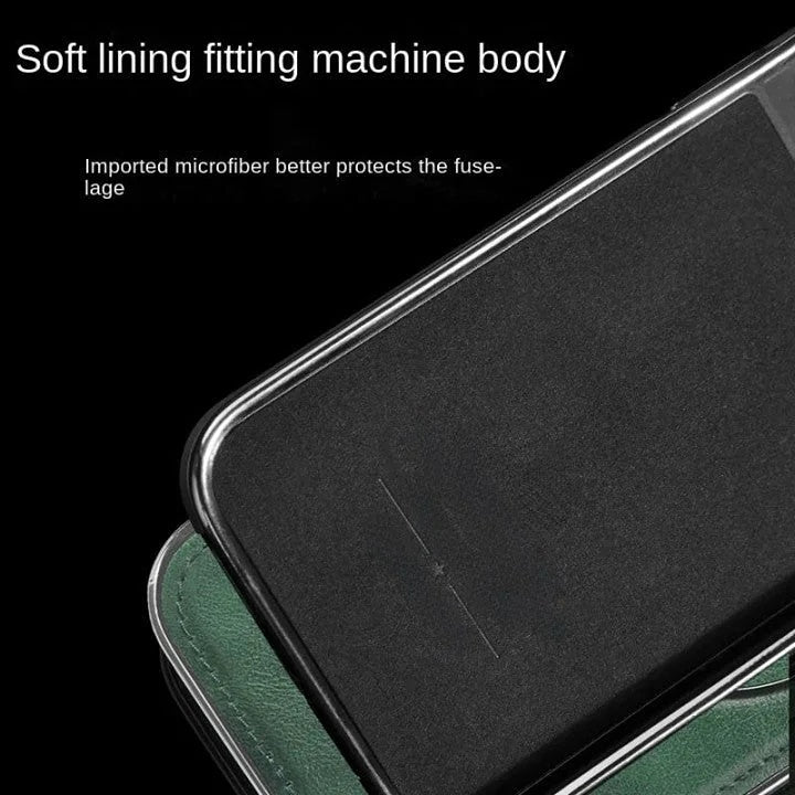 Luxe Invisible Stand Case | Premium Leather for iPhone 14 Pro & 14 7