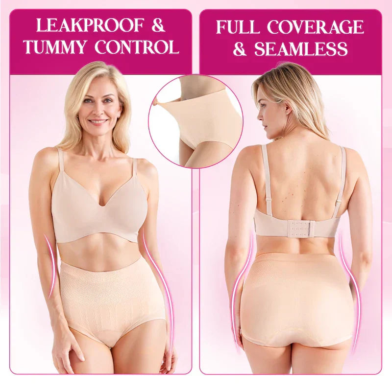 Luxe Tummy-Control Panties | Cotton, Plus Size, Leakproof 1