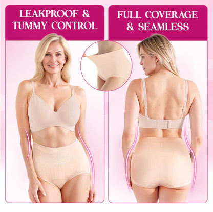 Luxe Tummy-Control Panties | Cotton, Plus Size, Leakproof 1