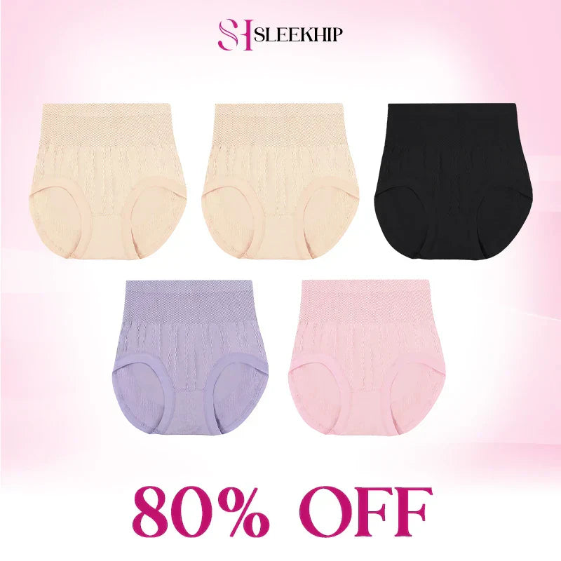 Luxe Tummy-Control Panties | Cotton, Plus Size, Leakproof 14