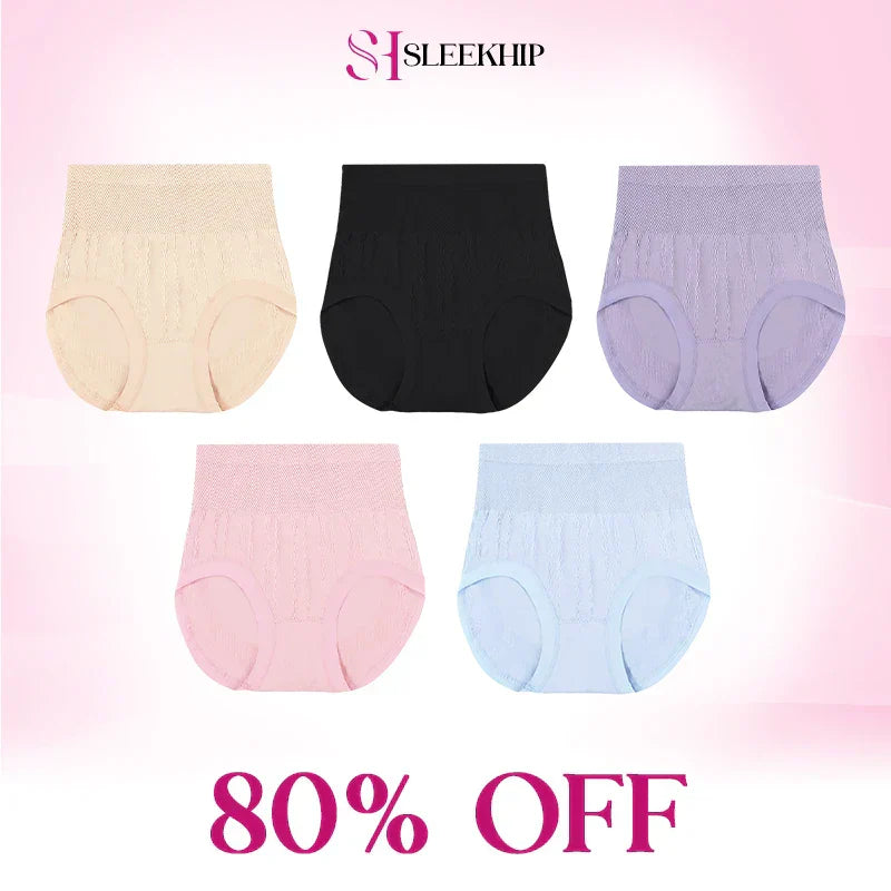 Luxe Tummy-Control Panties | Cotton, Plus Size, Leakproof 6