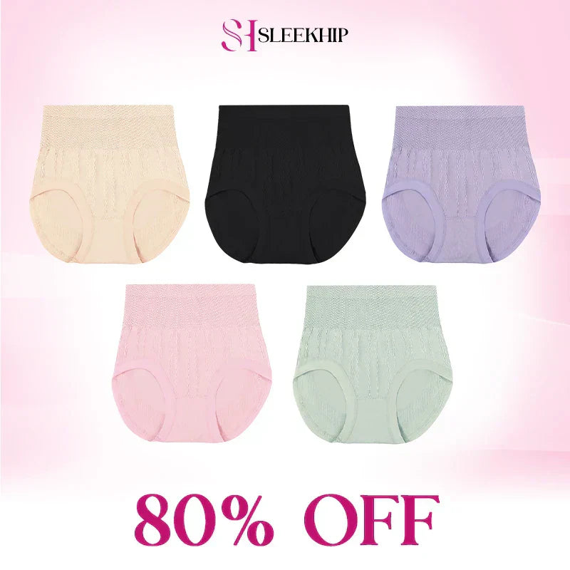 Luxe Tummy-Control Panties | Cotton, Plus Size, Leakproof 9