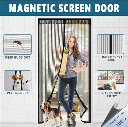 Magma Magnetic Screen Door | Hands-Free, Durable Mesh, Insect-Blocking 0