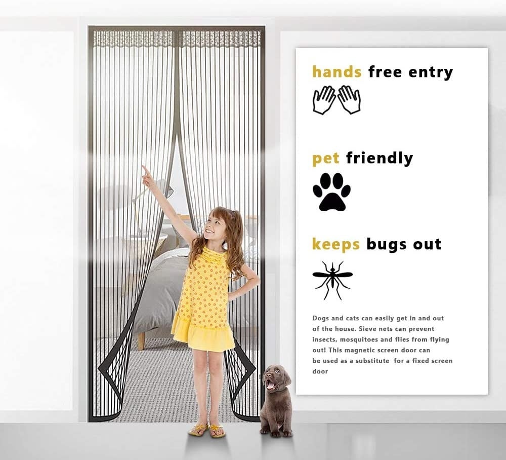 Magma Magnetic Screen Door | Hands-Free, Durable Mesh, Insect-Blocking 4