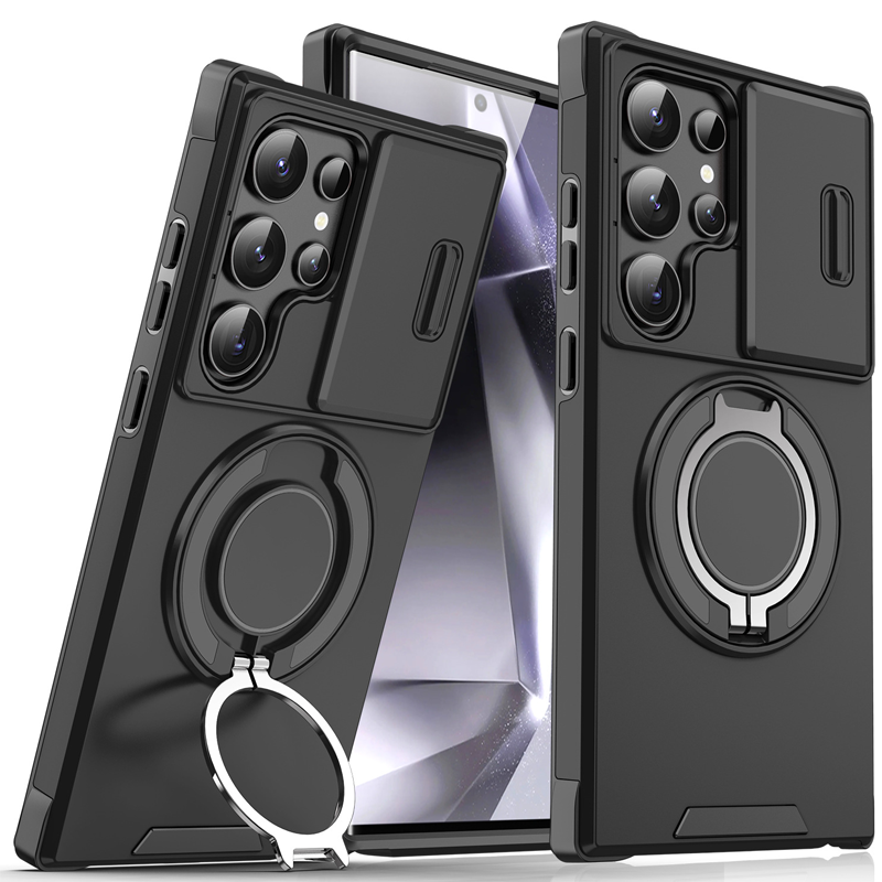 Magma Magnetic Stand Case | 360° Ring Grip, Slide Camera Cover 0