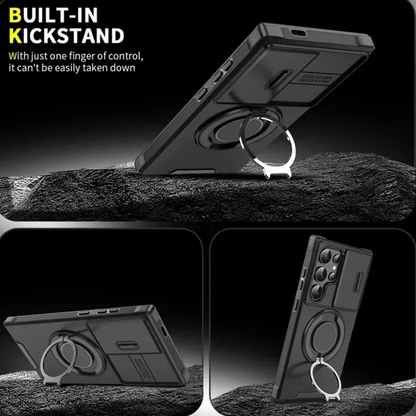 Magma Magnetic Stand Case | 360° Ring Grip, Slide Camera Cover 2
