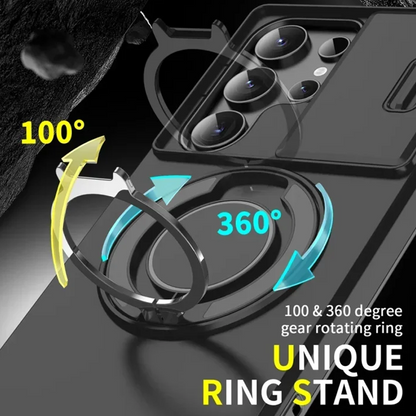 Magma Magnetic Stand Case | 360° Ring Grip, Slide Camera Cover 6