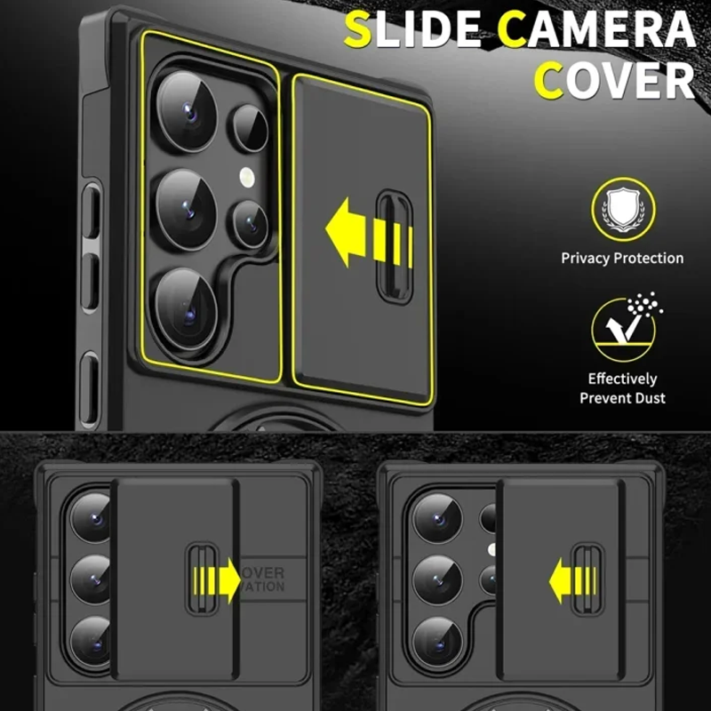 Magma Magnetic Stand Case | 360° Ring Grip, Slide Camera Cover 7
