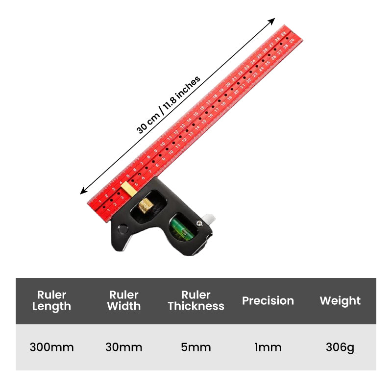Maverick Angle Ruler Set | Stainless Steel, Precision Measurement Tools 6